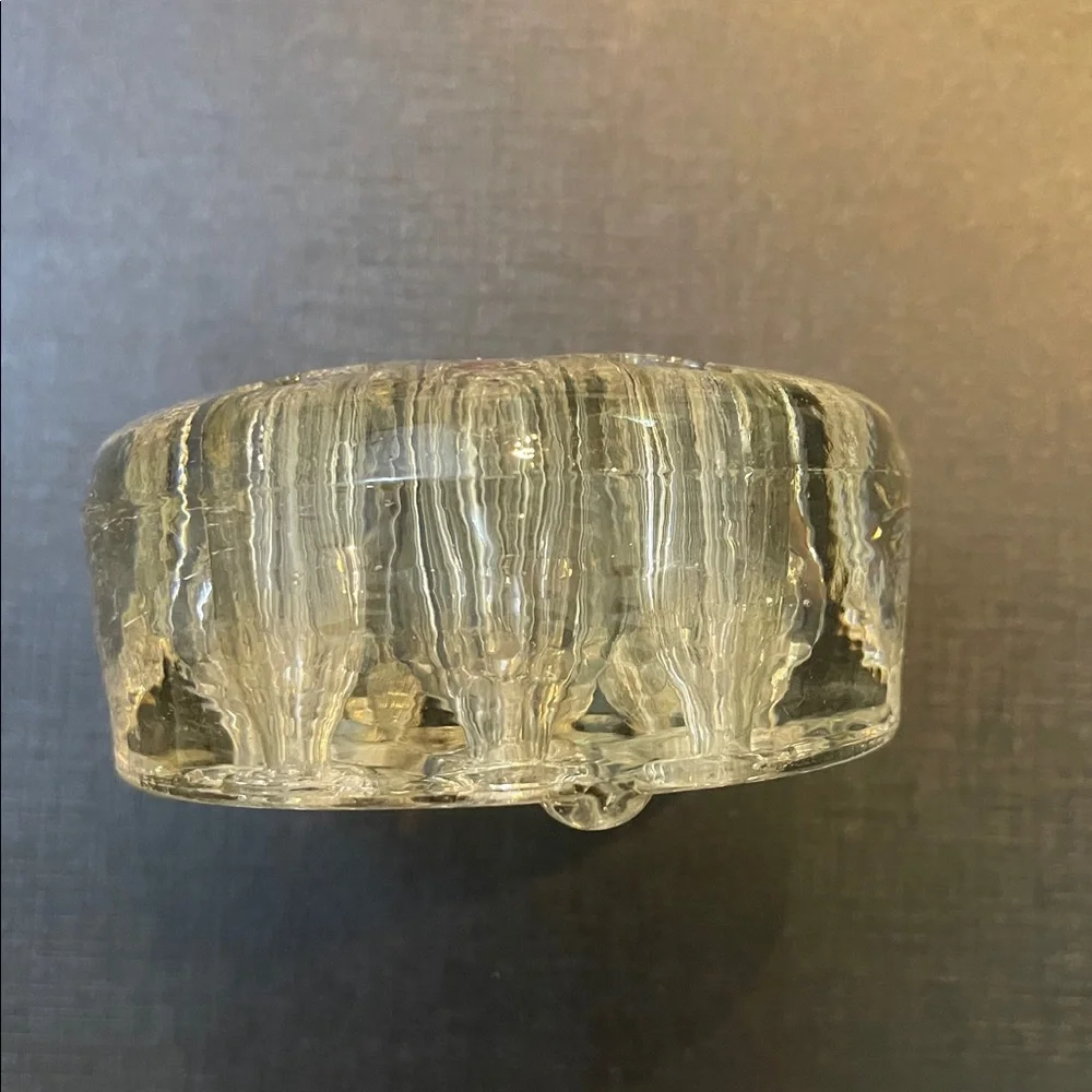 Vintage Clear Glass Flower Frog Vase Insert Floral Arranger - Picture 4 of 5